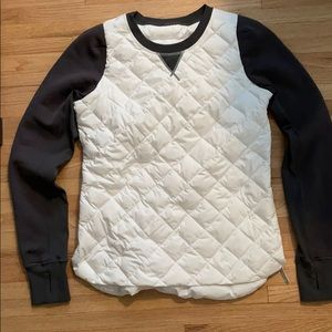 Lululemon Fluff Off Crew Quilted Top Ex Cond